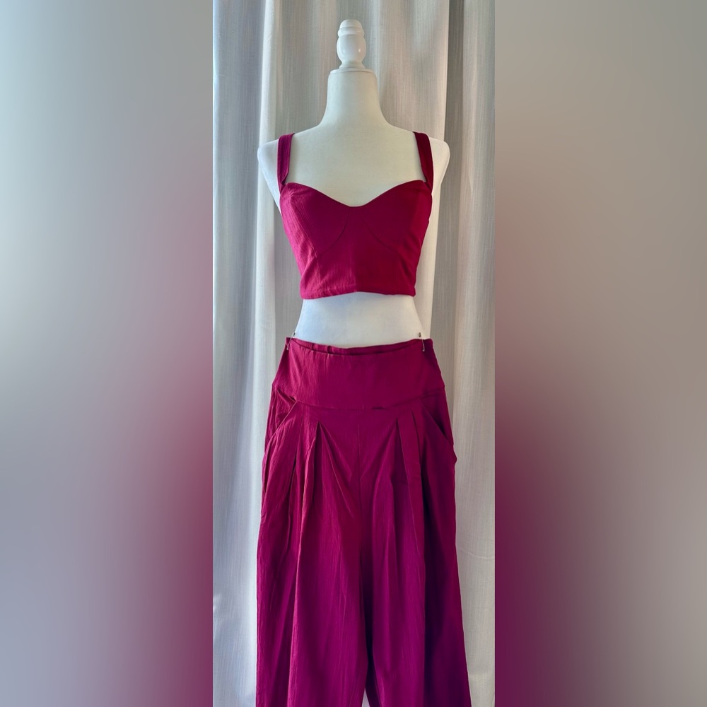 New Free People Larissa Two Piece Pants Set - Picture 6 of 6